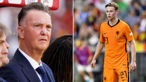 Louis van Gaal cạn lời khi nói về Frenkie de Jong