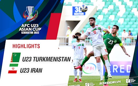 Video tổng hợp: U23 Turkmenistan 2-1 U23 Iran (Bảng A U23 châu Á 2022)