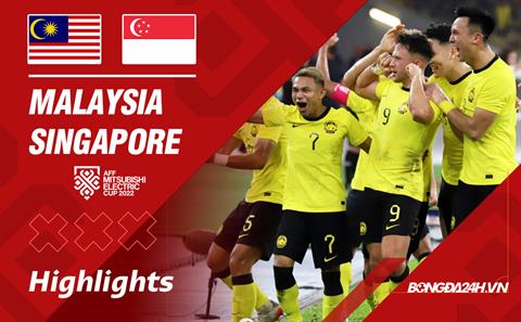 Highlights Malaysia - Singapore | Hạ đẹp Sư tử | Bảng B AFF Cup 2022