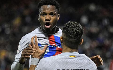 Ansu Fati cứu Barca khỏi bẽ mặt trước đội hạng 3 Tây Ban Nha