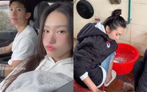 Văn Hậu dẫn bạn gái về quê ăn Tết