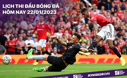 Lịch thi đấu bóng đá hôm nay 22/1/2023: Arsenal vs MU