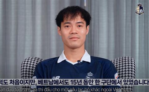 Văn Toàn tiết lộ mục tiêu khi chơi bóng ở Hàn Quốc