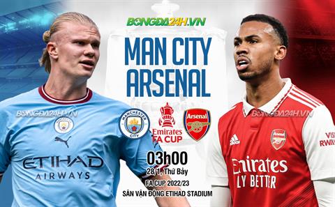 Nhận định Man City vs Arsenal (03h00 ngày 28/1): Siêu kinh điển tập 1