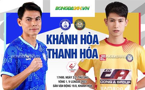 Nhận định Khánh Hòa vs Thanh Hóa (17h00 ngày 3/2): Khách lấn át chủ