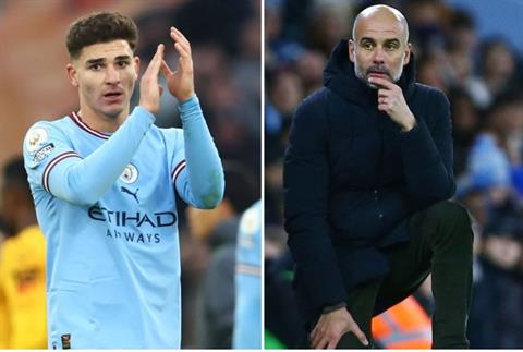 Julian Alvarez bị sốc vì cách Pep xoay tua đội hình 
