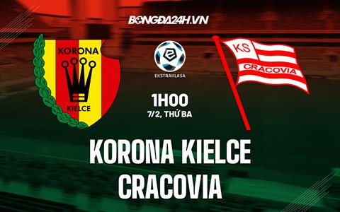 Nhận định Korona Kielce vs Cracovia 1h00 ngày 7/2 (VĐQG Ba Lan 2022/23)