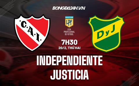 Nhận định bóng đá Independiente vs Justicia 7h30 ngày 20/2 (VĐQG Argentina 2023)