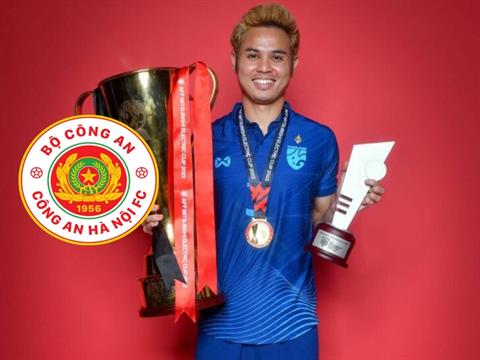 Rộ tin CLB Công an Hà Nội chiêu mộ Theerathon Bunmathan