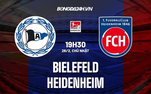 Nhận định - dự đoán Bielefeld vs Heidenheim 19h30 ngày 26/2 (Hạng 2 Đức 2022/23)