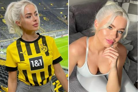 Cận cảnh nhan sắc CĐV quyễn rũ nhất của Dortmund