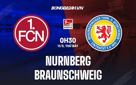 Nhận định bóng đá Nurnberg vs Braunschweig 0h30 ngày 11/3 (Hạng 2 Đức 2022/23)