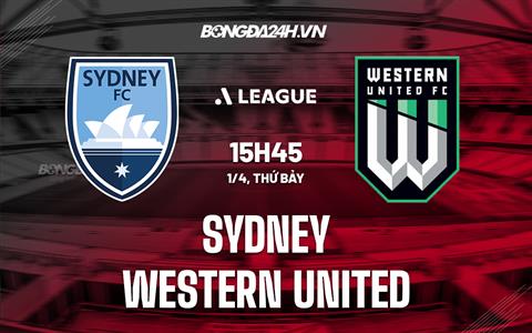 Nhận định Sydney vs Western United 15h45 ngày 1/4 (VĐQG Australia 2022/23)