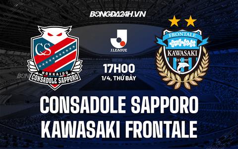 Nhận định Consadole Sapporo vs Kawasaki Frontale 17h00 ngày 1/4 (VĐ Nhật Bản 2023)