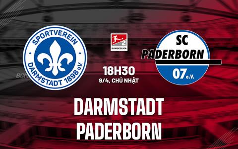Nhận định bóng đá Darmstadt vs Paderborn 18h30 ngày 9/4 (Hạng 2 Đức 2022/23)