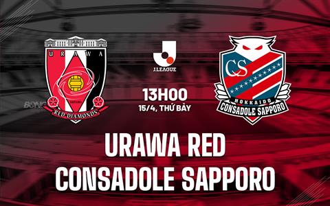 Nhận định Urawa Red vs Consadole Sapporo 13h00 ngày 15/4 (VĐQG Nhật Bản 2023)