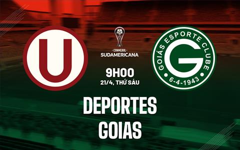 Nhận định bóng đá Deportes vs Goias 9h00 ngày 21/4 (Copa Sudamericana 2023)