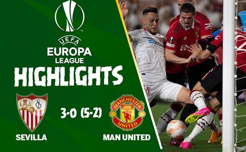 Video Sevilla vs MU Europa League 2023: Thất vọng Quỷ Đỏ