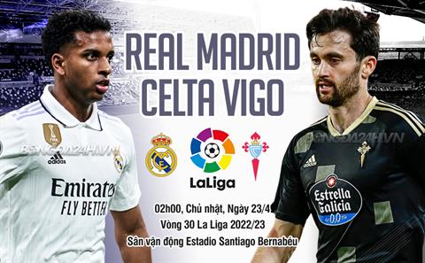 Thắng nhẹ Celta Vigo, Real Madrid gây áp lực lên đại kình địch