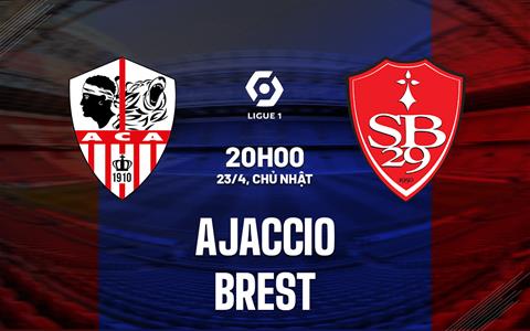 Nhận định - dự đoán Ajaccio vs Brest 20h00 ngày 23/4 (VĐQG Pháp 2022/23)