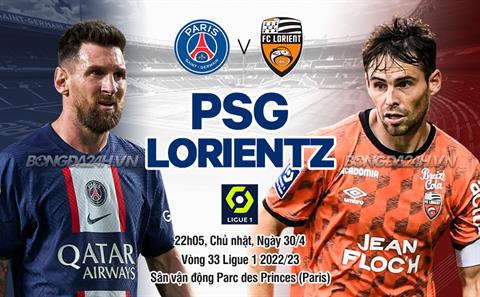 Nhận định PSG vs Lorient (22h05 ngày 30/4): Tiến thêm một bước tới ngai vàng