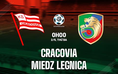 Nhận định Cracovia vs Miedz Legnica 0h00 ngày 2/5 (VĐQG Ba Lan 2022/23)