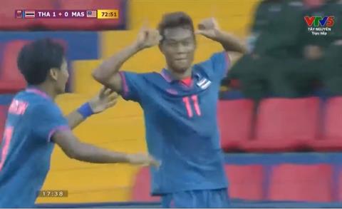 VIDEO: U22 Thái Lan ghi bàn thắng đẹp mắt vào lưới Malaysia