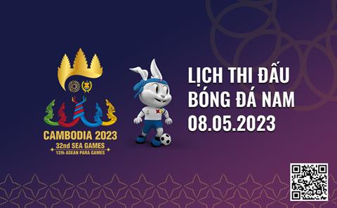 Lịch thi đấu bóng đá SEA Games 32 hôm nay 8/5: U22 Việt Nam vs U22 Malaysia