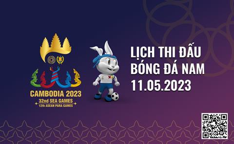 Lịch thi đấu bóng đá SEA Games 32 hôm nay 11/5: U22 Việt Nam đấu U22 Thái Lan