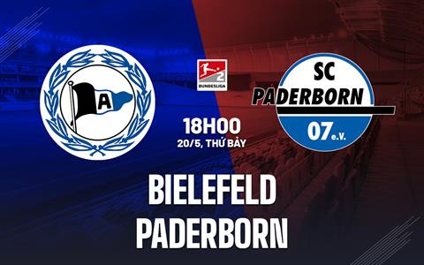 Nhận định - dự đoán Bielefeld vs Paderborn 18h00 ngày 20/5 (Hạng 2 Đức 2022/23)