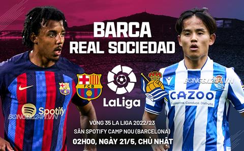 Barca bại trận trong ngày nhận cúp vô địch La Liga 2022/23