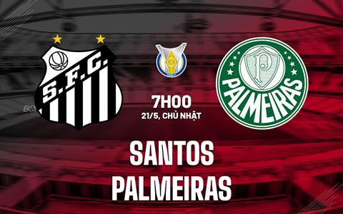 Nhận định bóng đá Santos vs Palmeiras 7h00 ngày 21/5 (VĐQG Brazil 2023)