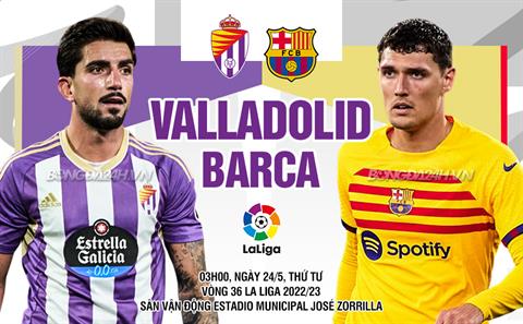 Nhận định Valladolid vs Barcelona (03h00 ngày 24/5): Khó khăn chồng chất