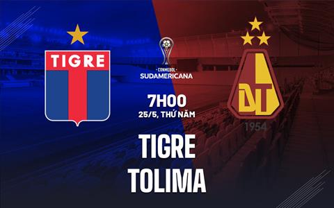 Nhận định Tigre vs Deportes Tolima 07h00 ngày 25/5 (Copa Sudamericana 2023)