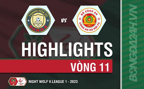 Video Thanh Hóa - CAHN (Vòng 11 V-League 2023): Mưa bàn thắng