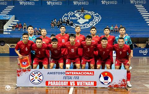 ĐT futsal Việt Nam để thua trận giao hữu cuối tại Paraguay