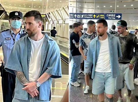 Lionel Messi gặp sự cố khi đến Trung Quốc