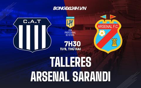 Nhận định Talleres vs Arsenal Sarandi 7h30 ngày 11/6 (VĐQG Argentina 2023)