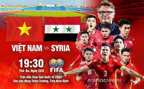 Nhận định Việt Nam vs Syria (19h30 ngày 20/6): Thử thách bản lĩnh
