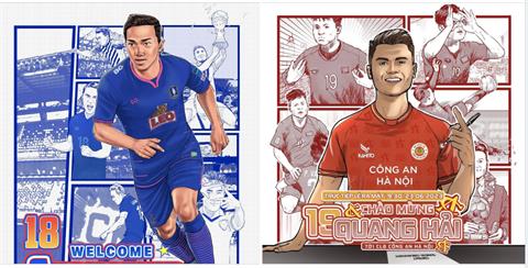 NHM chỉ ra điểm trùng hợp giữa màn ra mắt của Quang Hải và Chanathip