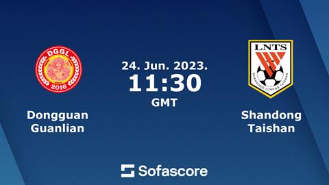 Nhận định Dongguan Guanlian vs Shandong Taishan 18h30 ngày 24/6 (Cúp QG Trung Quốc 2023)
