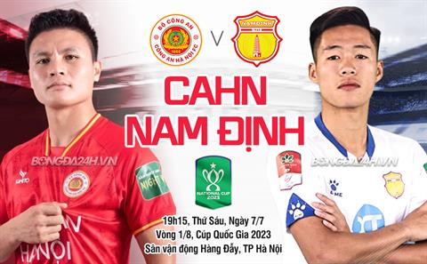 Nhận định Công an Hà Nội vs Nam Định (19h15 ngày 7/7): Nỗi đau nhân đôi?