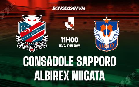 Nhận định Consadole Sapporo vs Albirex Niigata 11h00 ngày 15/7 (VĐQG Nhật Bản 2023)