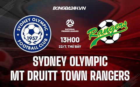 Nhận định Sydney Olympic vs Mt Druitt Town Rangers 13h00 ngày 22/7 (VĐ bang New South Wales 2023)