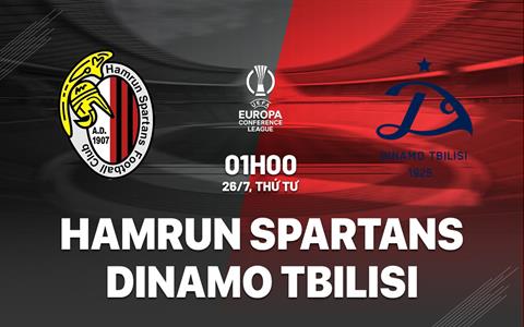 Nhận định Hamrun Spartans vs Dinamo Tbilisi 1h00 ngày 26/7 (Conference League 2023/24)