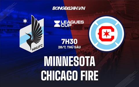 Nhận định Minnesota vs Chicago Fire 7h30 ngày 28/7 (Concacaf League Cup 2023)