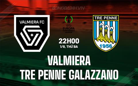 Nhận định Valmiera vs Tre Penne Galazzano 22h00 ngày 1/8 (Conference League 2023/24)