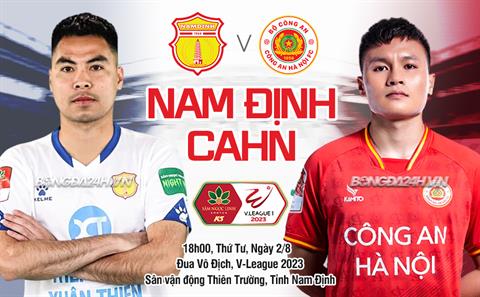 Nhận định Nam Định vs CAHN (18h00 ngày 2/8): Thử thách trên sân khách