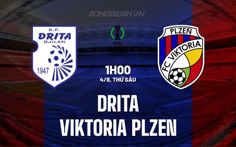 Nhận định Drita vs Viktoria Plzen 1h00 ngày 4/8 (Conference League 2023/24)