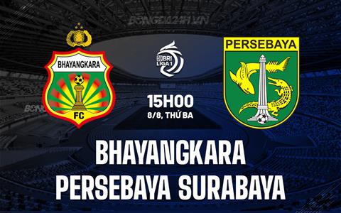Nhận định Bhayangkara vs Persebaya Surabaya 15h00 ngày 08/08 (VĐQG Indonesia 2023)